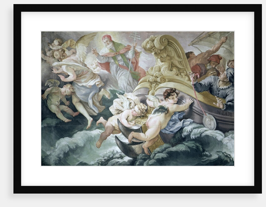 The Storm Miraculously Calmed on Contact with the Medallion of Pius V by Niccolo Francesco Lapi