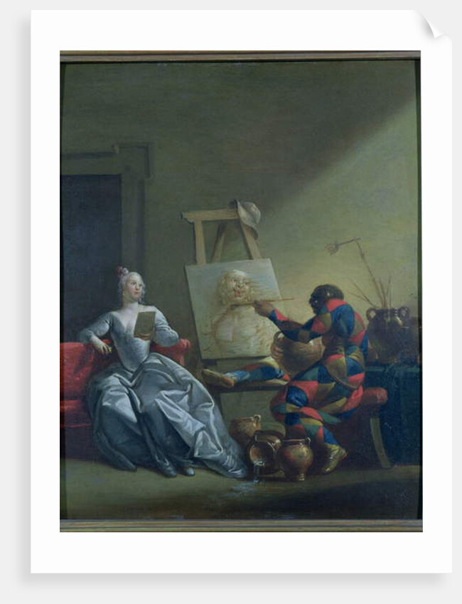 The Harlequin Painter, c.1742 by Giovanni Domenico Ferretti
