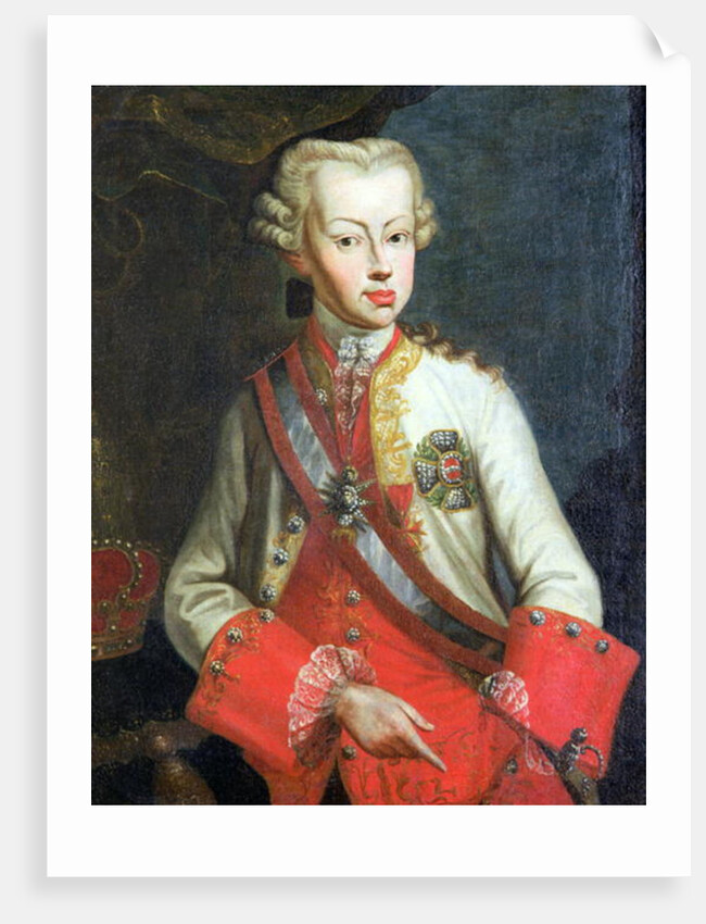 Portrait of Pietro Leopoldo di Lorena, c.1750 by Italian School