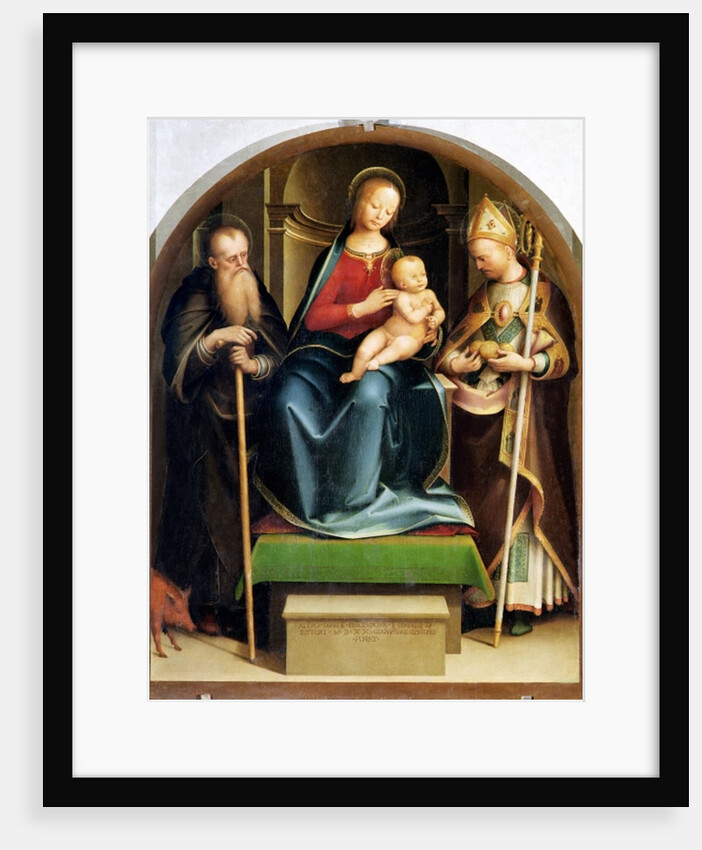 Madonna and Child with St. Anthony Abbot and St. Nicholas of Bari, 1520 by Italian School