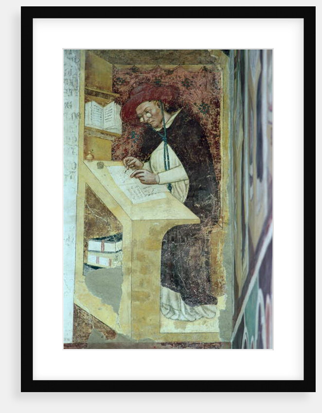 Hugues de Provence at his Desk by Tommaso da Modena