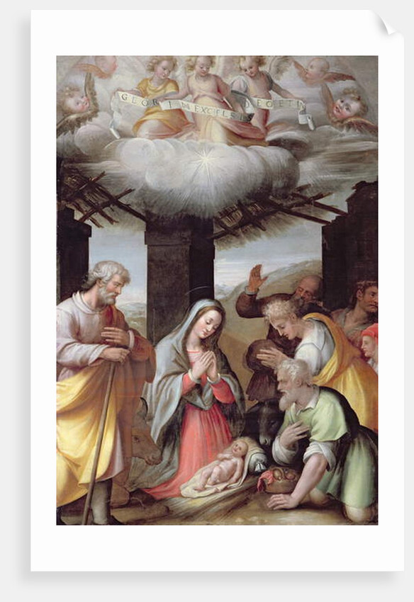 Adoration of the Shepherds, c.1500 by Michel Colombe