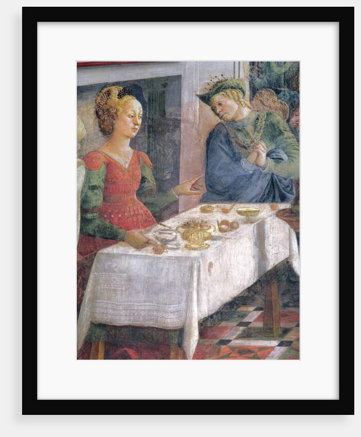 The Feast of Herod; detail depicting Herodius by Fra Filippo Lippi