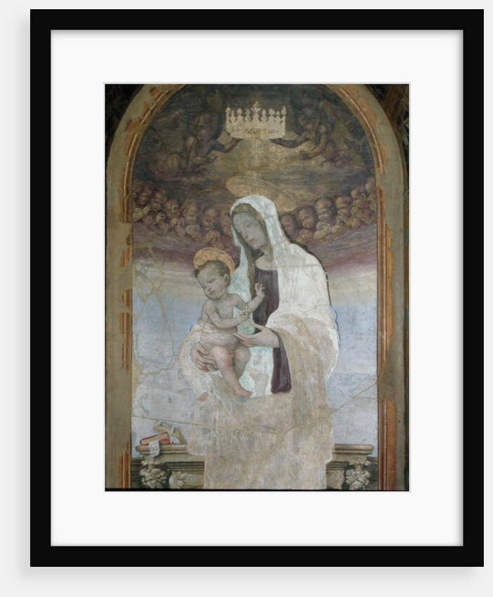 The Madonna and Child, a detail from the tabernacle of the Canto al Mercatale, 1498 by Filippino Lippi