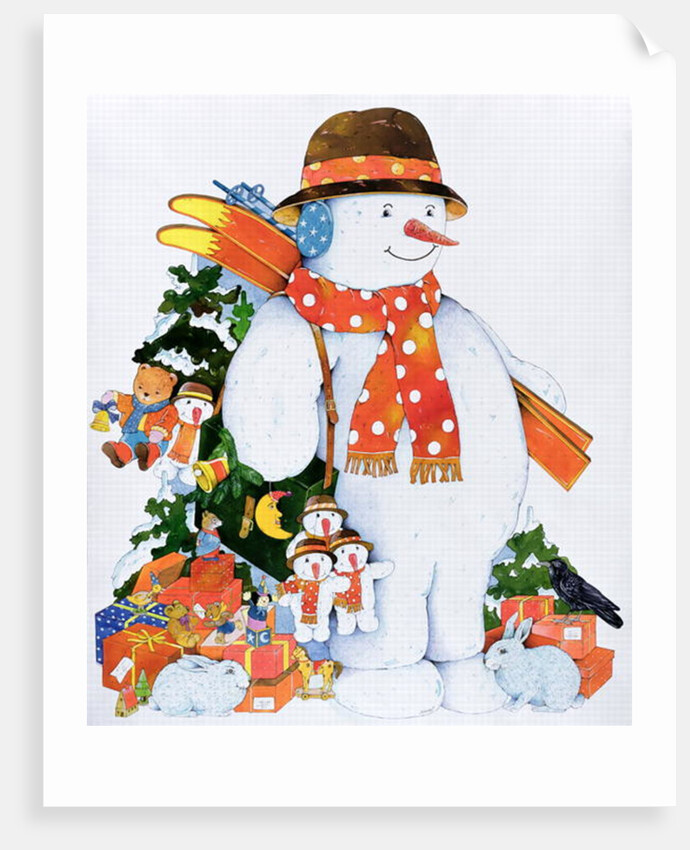 Snowman with Skis, 1998 by Christian Kaempf