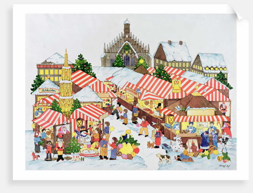 Christkindlmarket, Nuernberg, 1987 by Christian Kaempf