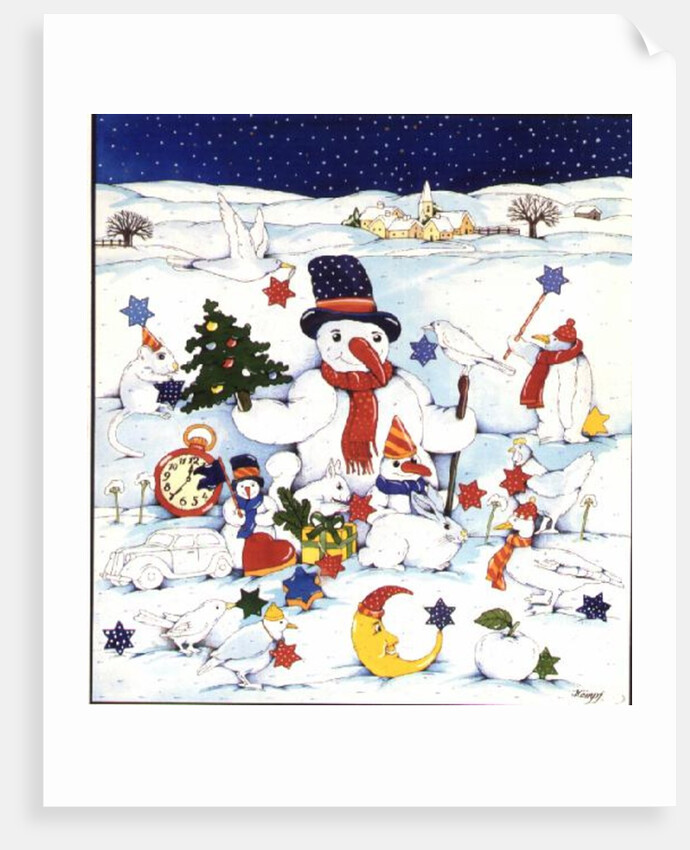 Snowman and Friends by Christian Kaempf
