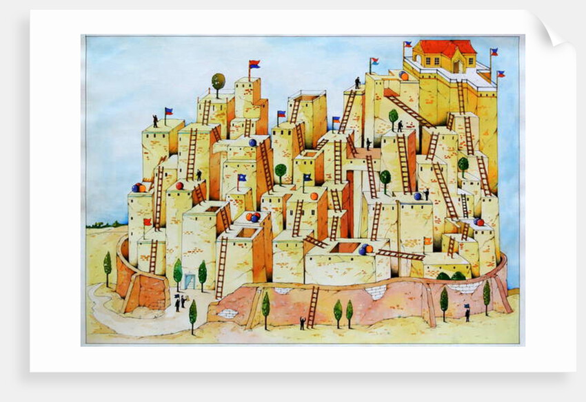 Town and Ladders by Christian Kaempf