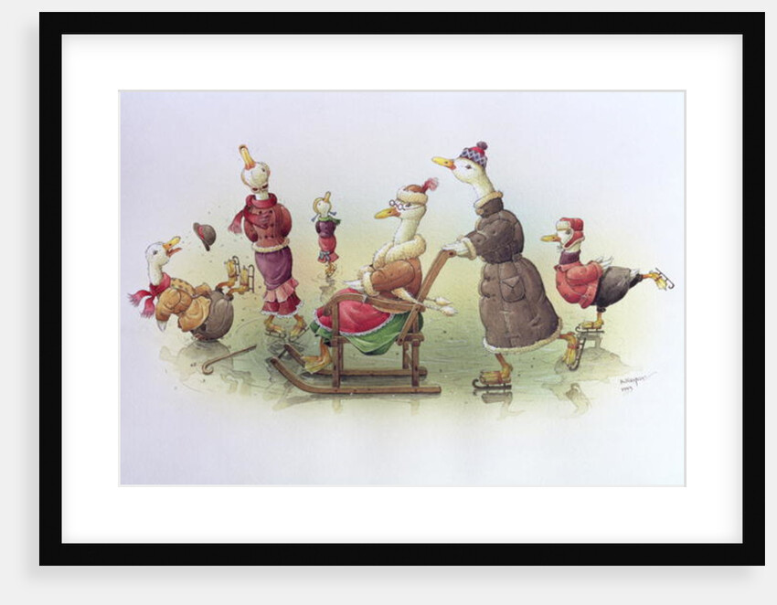 Ducks on Skates by Kestutis Kasparavicius