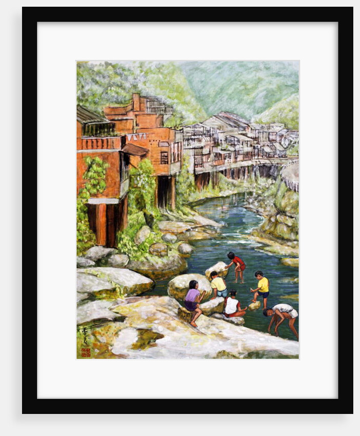 Village by the River, 1992 by Komi Chen