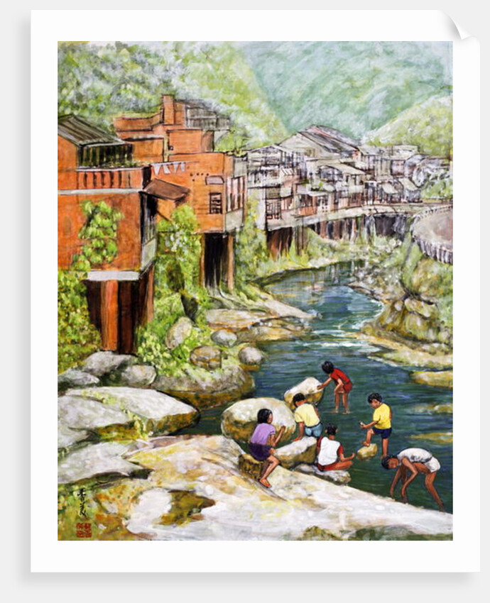 Village by the River, 1992 by Komi Chen
