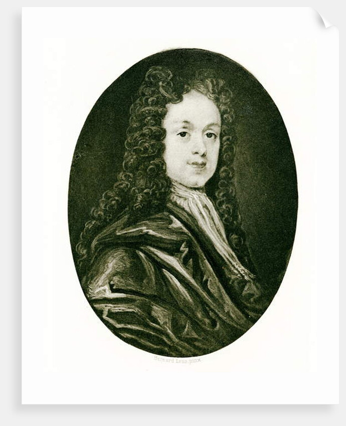 Portrait miniature of John White, c.1719 by Bernard III Lens