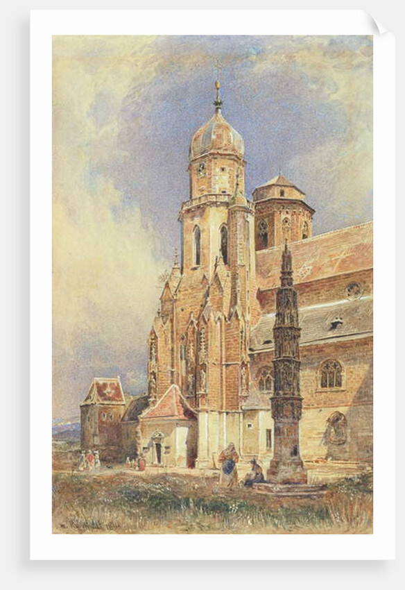 Abbey Church of Klosterneuburg, 1844 by Rudolph von Alt