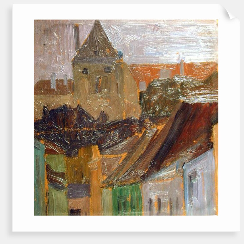 Study of Houses by Egon Schiele