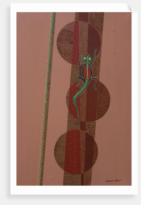 Aboriginal Lizard, 2007 by Kaaria Mucherera