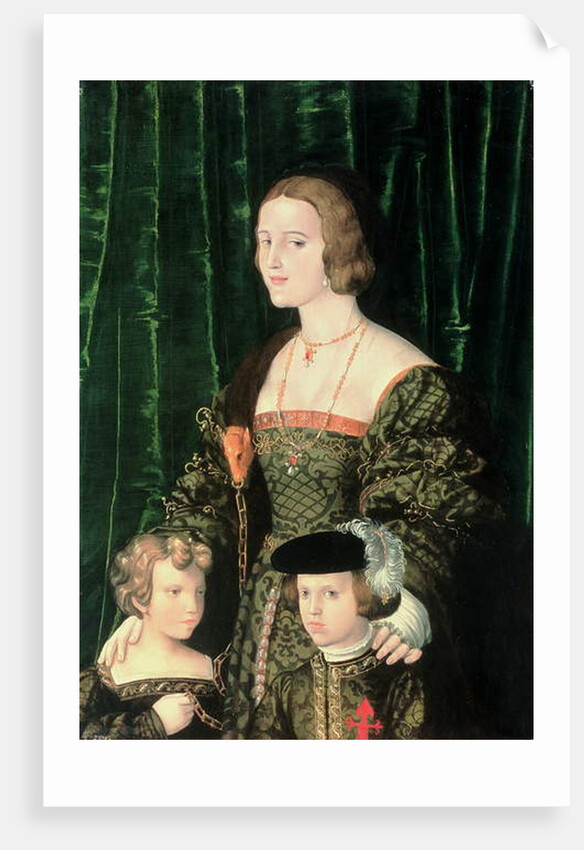 Joanna the Mad of Castille, the Young Charles V and his sister by Nicolaus Alexander Mair von Landshut