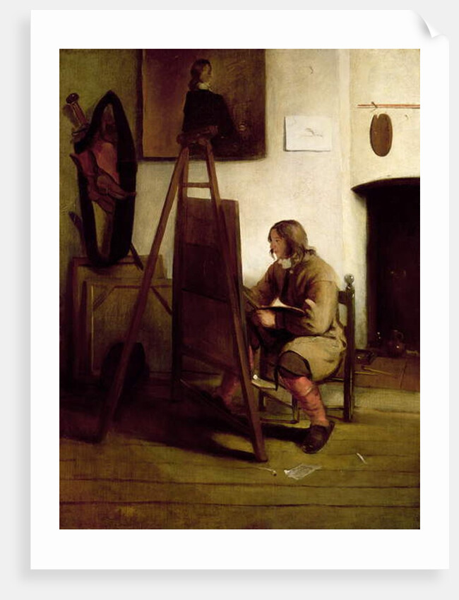 An artist in his studio by Carel Fabritius