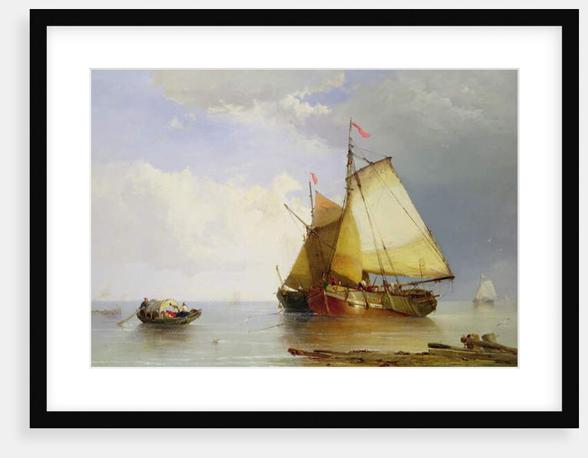 Shipping in a Calm, 1869 by James Webb