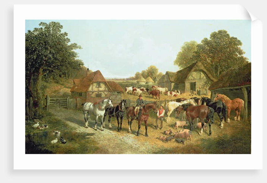 An English Homestead by John Frederick Herring Snr