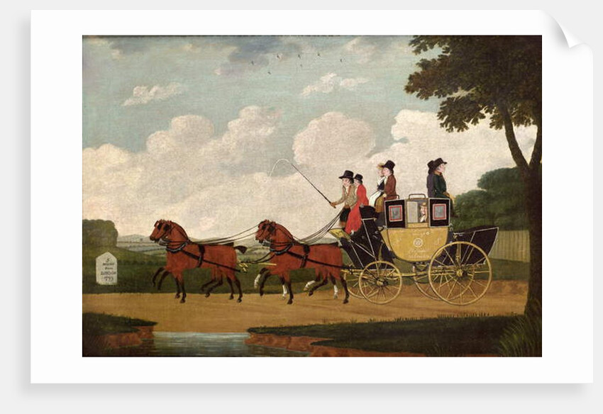 The Royal Mail Coach, Chelmsford to London, 1799 by John Cordrey