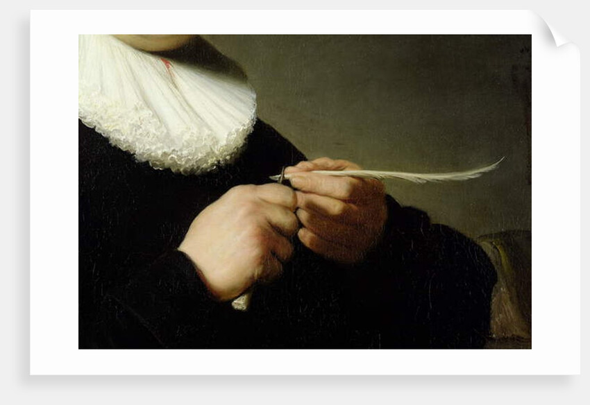 Man Sharpening a Quill, 1632 by Rembrandt Harmensz. van Rijn
