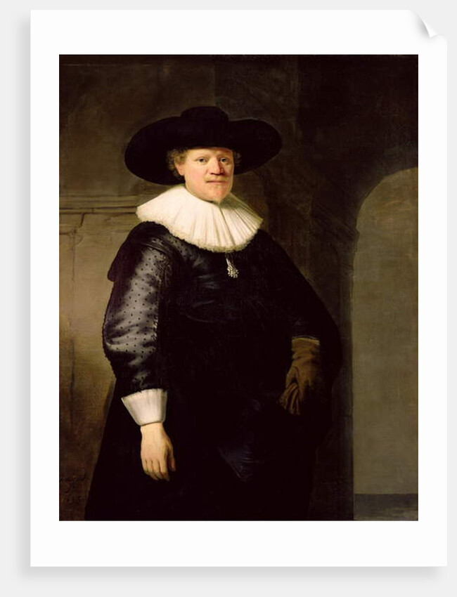 Portrait of a Man, possibly the poet Jan Harmensz. Krul, 1633 by Rembrandt Harmensz. van Rijn