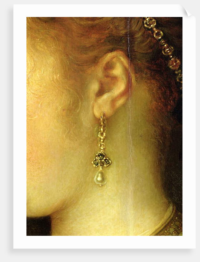 Portrait of Saskia van Uylenburgh in Rich Costume by Rembrandt Harmensz. van Rijn