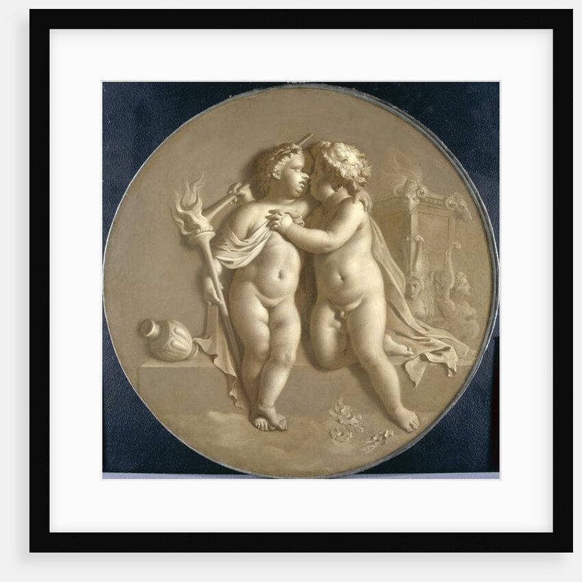 Two Putti with Flames of Love 'Allegory of Love', 1696 by Adriaan van der Werff