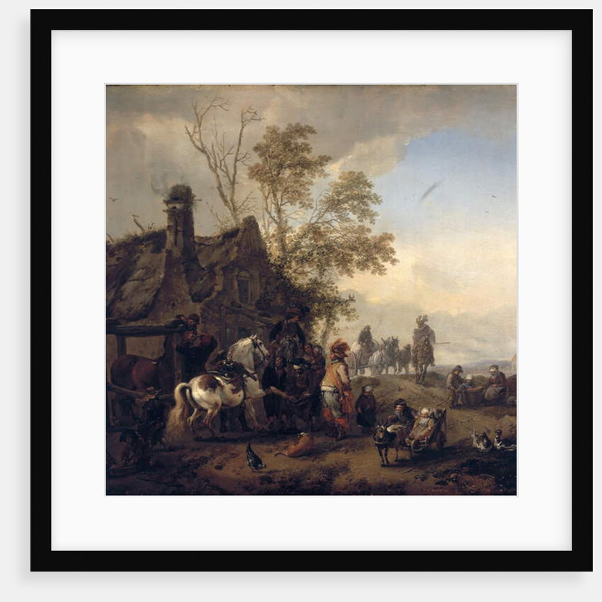 A Dappled Horse outside the Smithy by Philips Wouwermans or Wouwerman