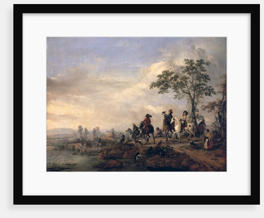 Falconers Return Home from the Hunt, 1658-60 by Philips Wouwermans or Wouwerman
