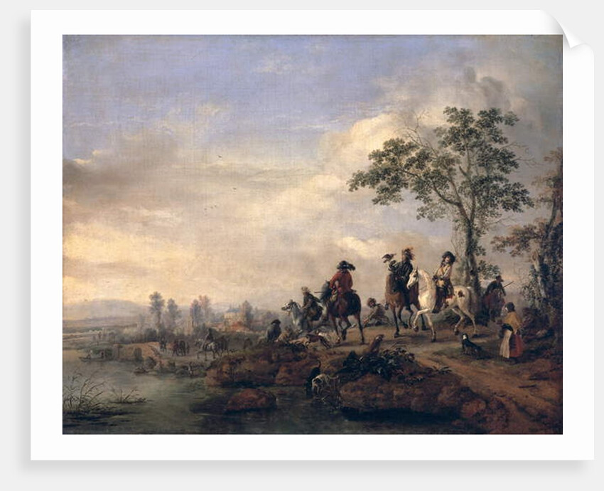 Falconers Return Home from the Hunt, 1658-60 by Philips Wouwermans or Wouwerman