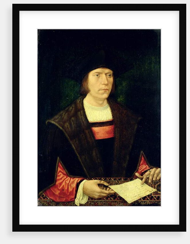 Portrait of a Man with a letter, 1515-20 by Jacob Cornelisz van Oostsanen