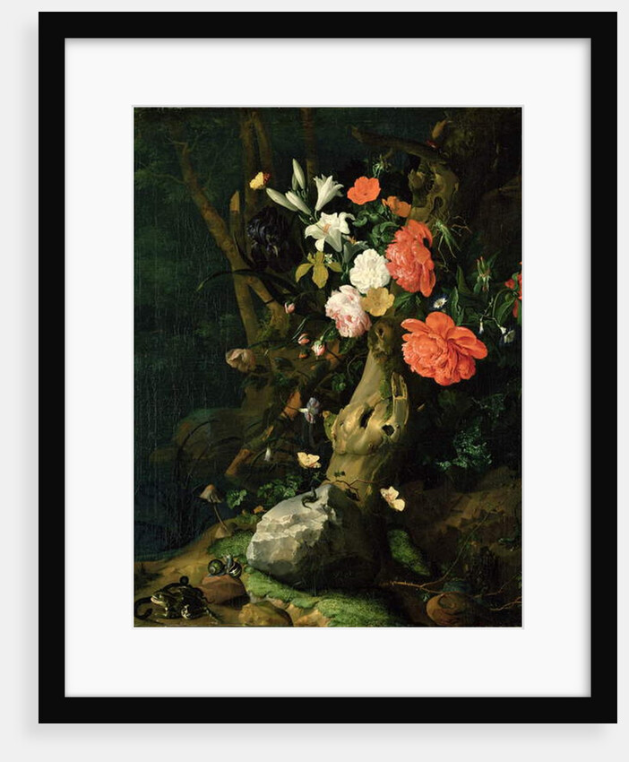 Still Life of Flowers on Woodland Ground, c.1690 by Rachel Ruysch