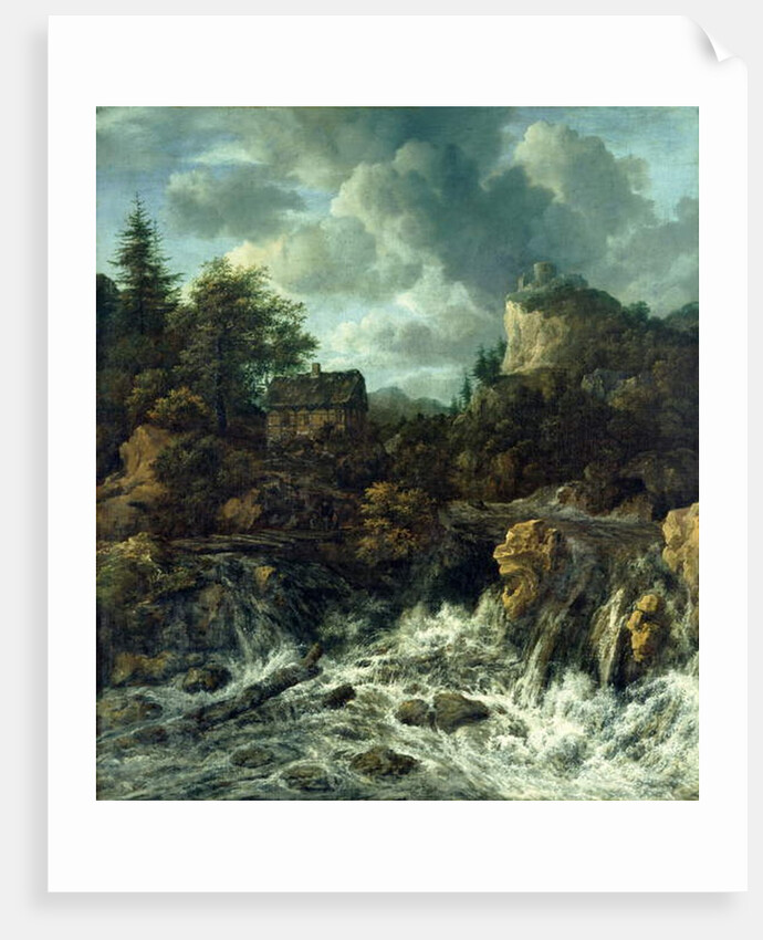 The Waterfall, 1665-70 by Jacob Isaaksz. or Isaacksz. van Ruisdael