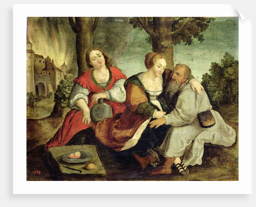 Lot and his Daughters, late 16th century by Dutch School