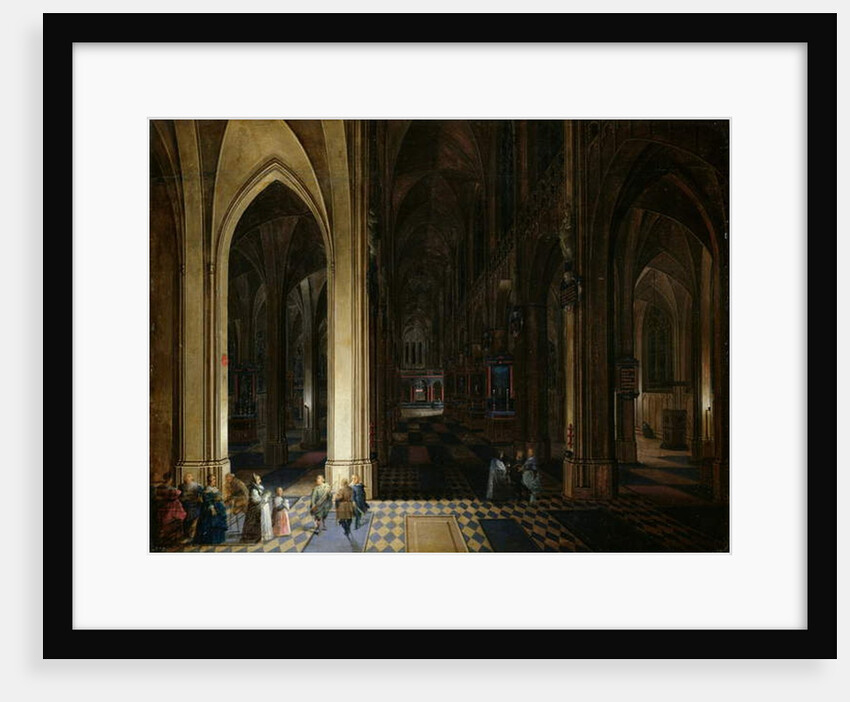 The Interior of Antwerp Cathedral by Candle and Torchlight by Pieter the Elder & Younger Neefs