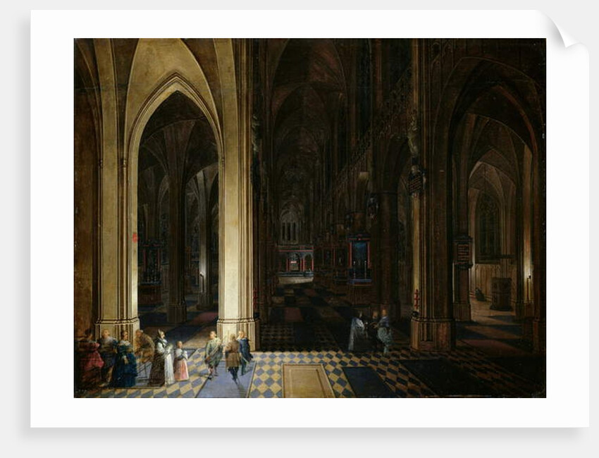 The Interior of Antwerp Cathedral by Candle and Torchlight by Pieter the Elder & Younger Neefs