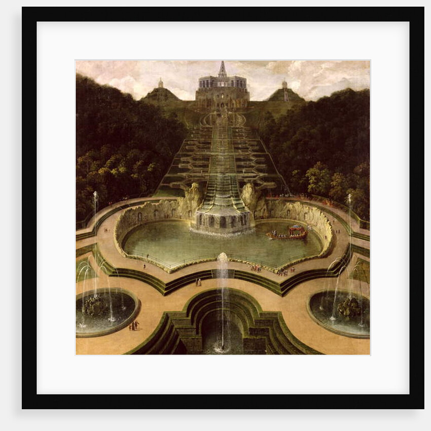 View of the Octagon over the Waterfalls and the Pools of Neptune, after 1716 by Jan van Nickelen