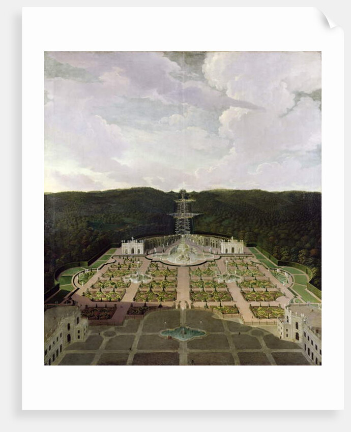 View from the Garden and Grotto at the Foot of the Waterfalls to the Octagon, after 1716 by Jan van Nickelen