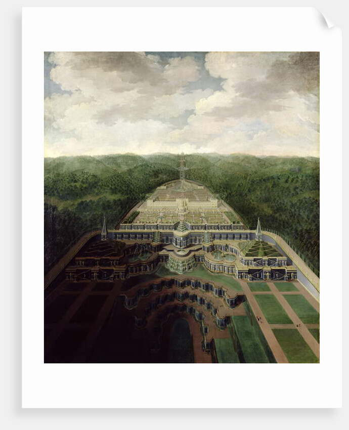 View of the Karlsberg Complex from the Cascades and Gardens to the Octogon, after 1716 by Jan van Nickelen