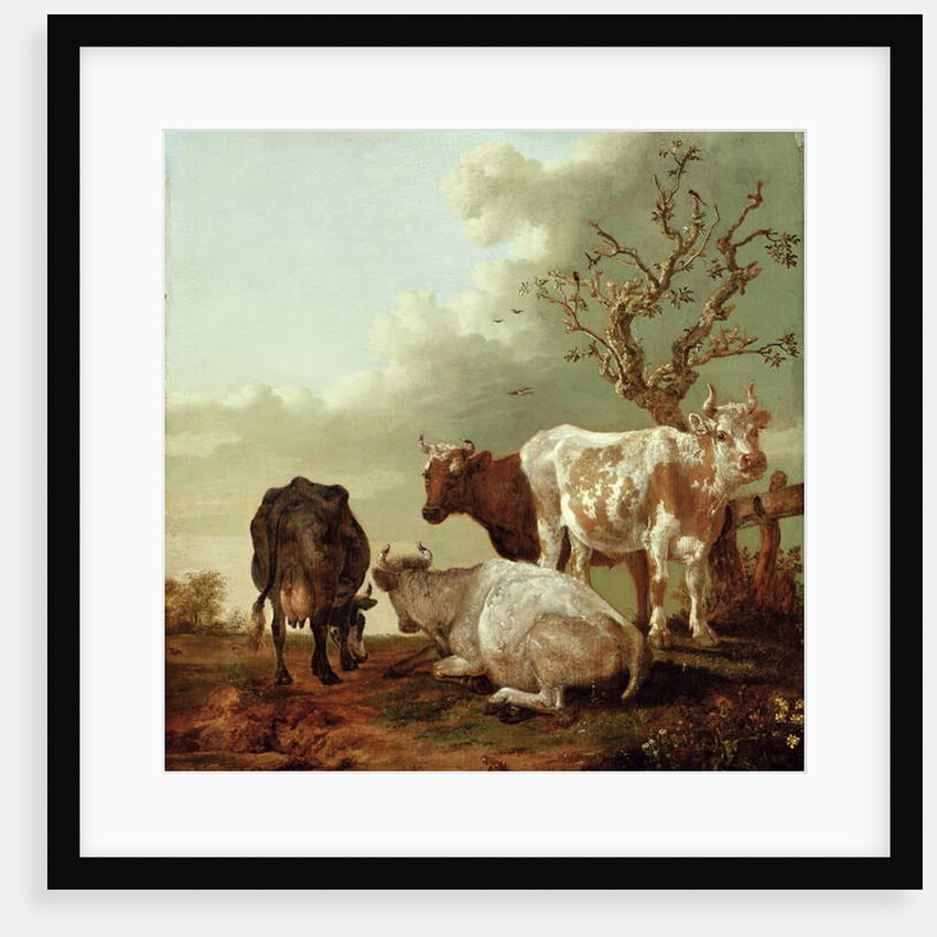 Four Cows in a Meadow, 1644 by Paulus Potter
