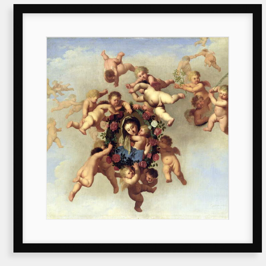 Angels Carrying a Portrait of the Madonna to Heaven by Cornelis van Poelenburgh or Poelenburch