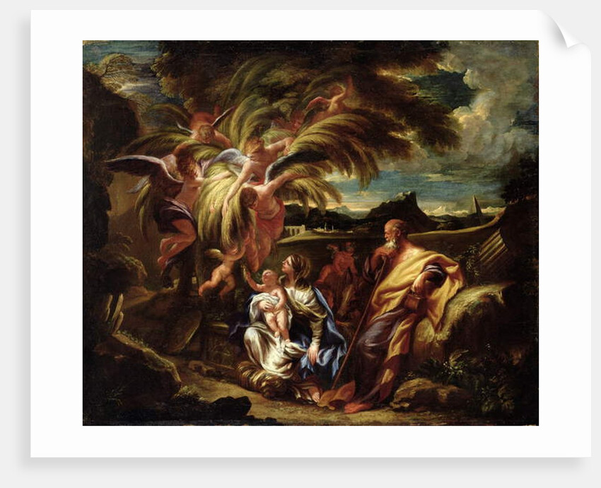 The Rest on the Flight into Egypt, c.1700 by Domenico the Elder Piola