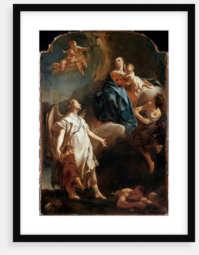 The Apparition of the Madonna to the Guardian Angel by Giovanni Battista Piazzetta