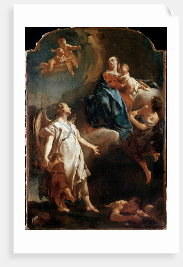 The Apparition of the Madonna to the Guardian Angel by Giovanni Battista Piazzetta
