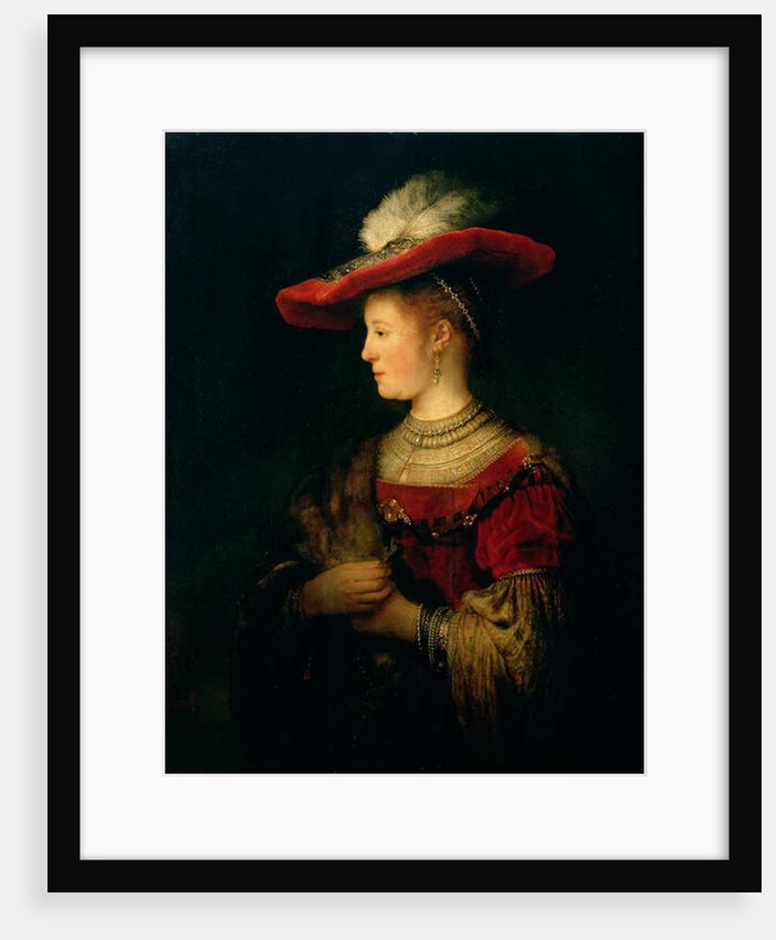 Portrait of Saskia van Uylenburgh by Rembrandt Harmensz. van Rijn