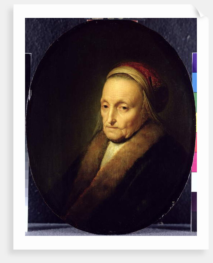 Head of an Old Woman with a Fur Collar, after 1630 by Gerrit or Gerard Dou
