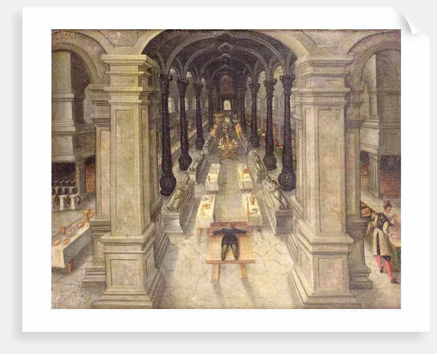 An Occult Funeral Meal in a Church, 1608 by Wendel Dockler or Doechler