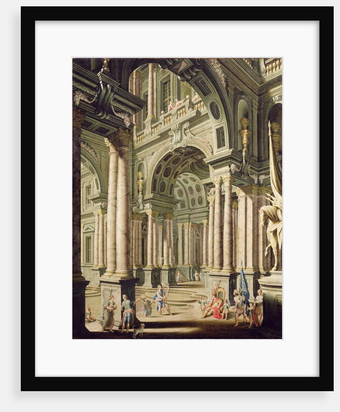 Imaginary Palace with David before Saul by John Devoto