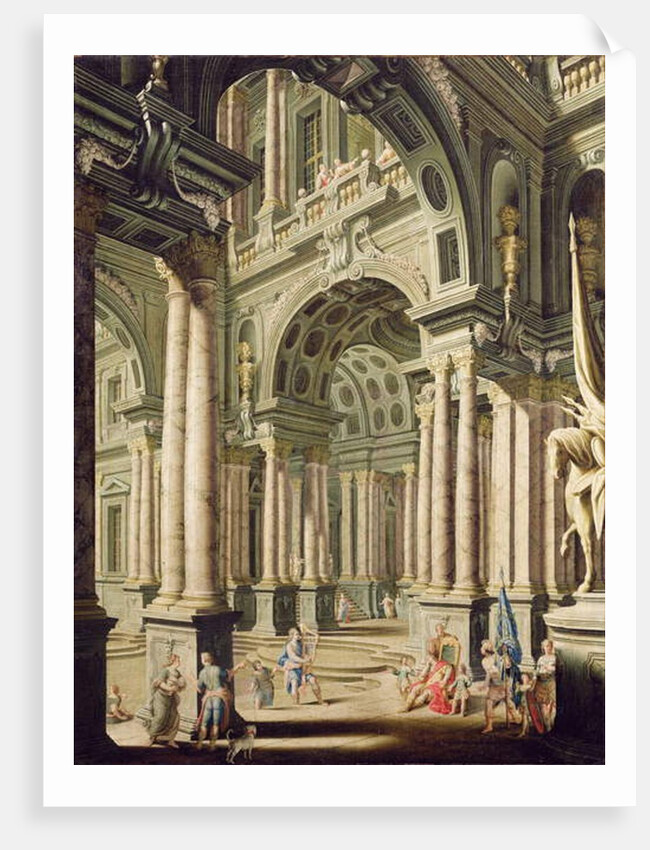 Imaginary Palace with David before Saul by John Devoto